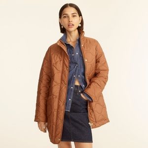 J. Crew Quilted Cocoon Puffer with PrimaLoft (XXS)
